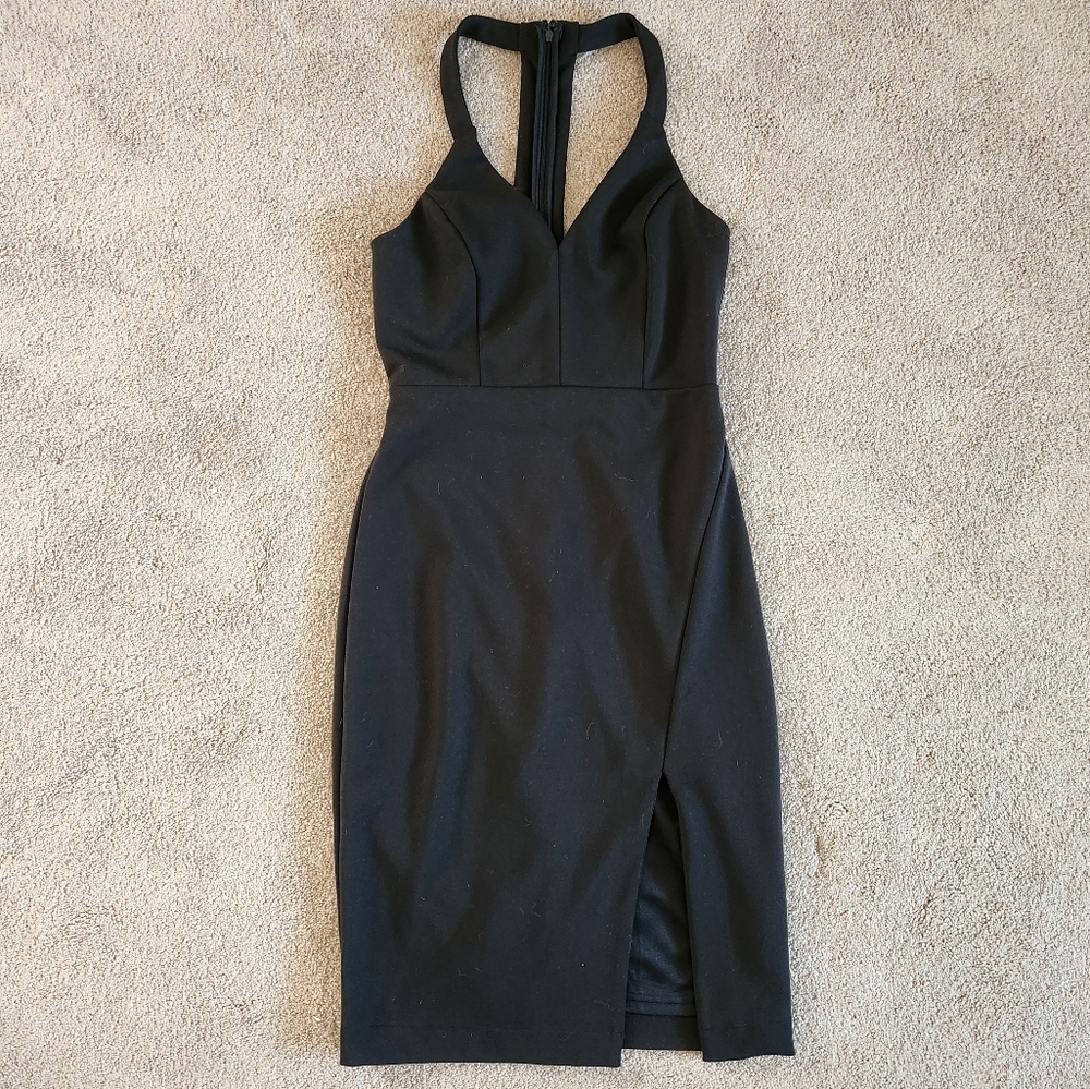 Lulus T-Back Black Cocktail Dress